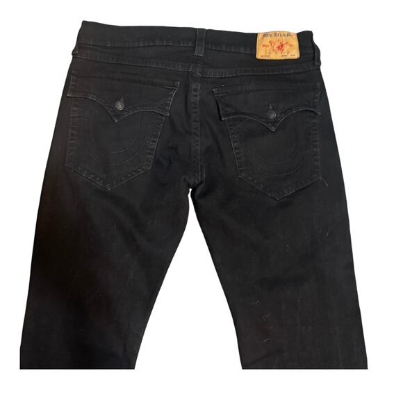 True Religion Ricky Flap Black Jeans Men’s Size 40 Relaxed Straight - Picture 3 of 8